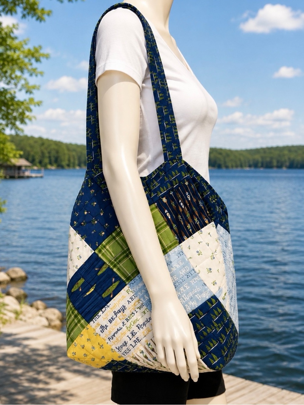 Lake Time Mondo Large Bag. New. Tote. Cotton.